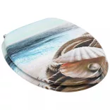 kagylómintás MDF WC ülőke