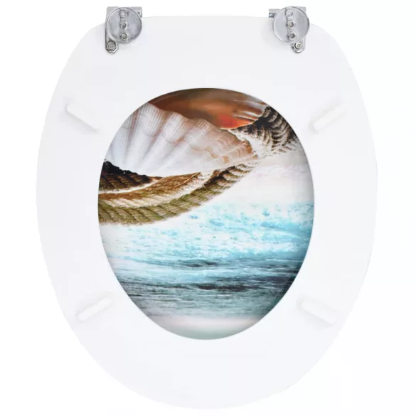 kagylómintás MDF WC ülőke