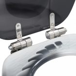 kőmintás MDF WC-ülőke lassan csukódó fedéllel