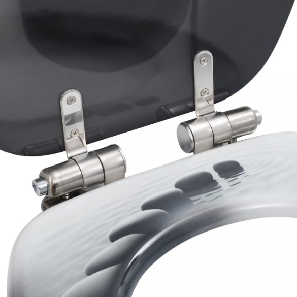 kőmintás MDF WC-ülőke lassan csukódó fedéllel