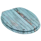 öreg famintás MDF WC-ülőke lassan csukódó fedéllel