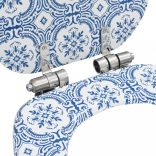 porcelánmintás MDF WC-ülőke lassan csukódó fedéllel