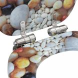 kavicsmintás MDF WC-ülőke lassan csukódó fedéllel