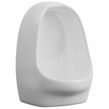 fehér falra szerelhető kerámiapiszoár öblítőszeleppel