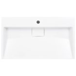 fehér ásványöntvény/márványöntvény mosdókagyló 80x46x11 cm