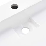 fehér ásványöntvény/márványöntvény mosdókagyló 80x46x11 cm