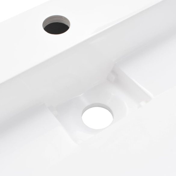 fehér ásványöntvény/márványöntvény mosdókagyló 100x46x11 cm