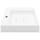 fehér ásványöntvény/márványöntvény mosdókagyló 50x50x12,3 cm