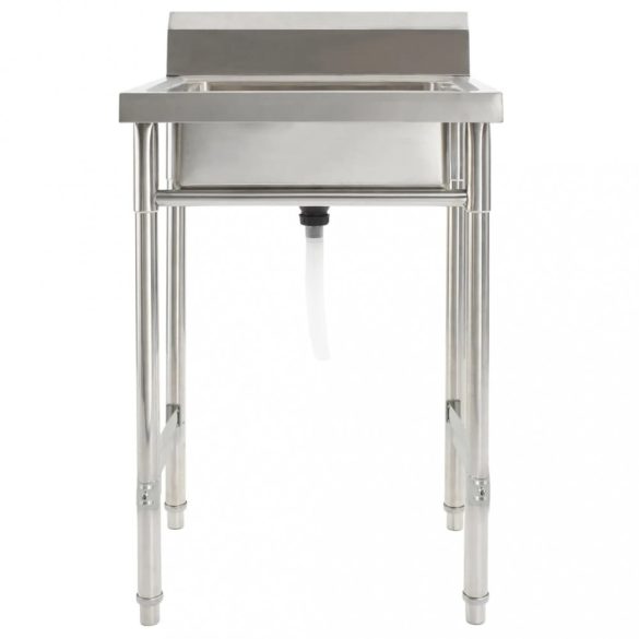 rozsdamentes acél egymedencés mosogatótálca