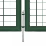 zöld acél kerti kapu 350 x 75 cm