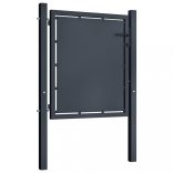 antracit színű acél kerti kapu 100 x 100 cm