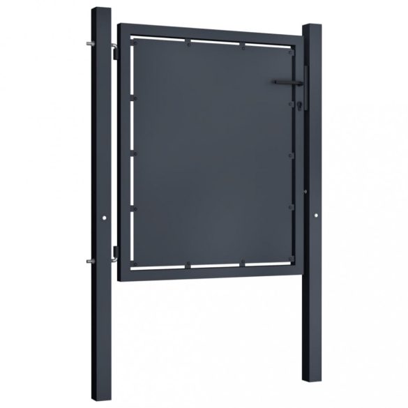 antracit színű acél kerti kapu 100 x 100 cm