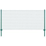 zöld acél drótkerítés tartóoszlopokkal 25 x 1 m