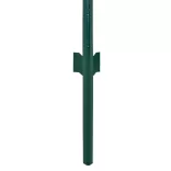 zöld acél drótkerítés tartóoszlopokkal 25 x 1,5 m