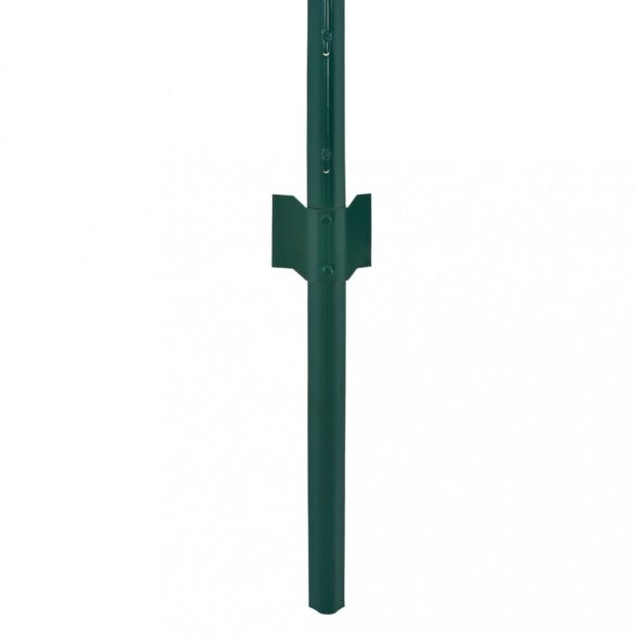 zöld acél drótkerítés tartóoszlopokkal 25 x 0,75 m