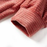 Középrózsaszín hosszú ujjú gyerekruha 128