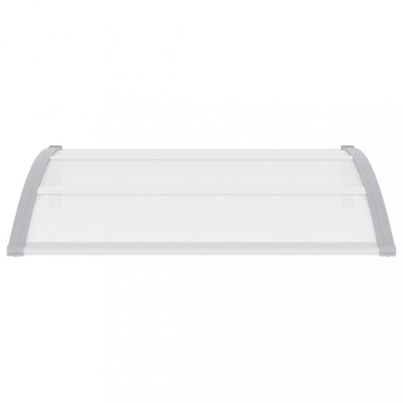 szürke és átlátszó polikarbonát ajtóelőtető 120 x 75 cm