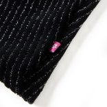 Fekete gyerekszoknya leopárdmintás derékpánttal 116