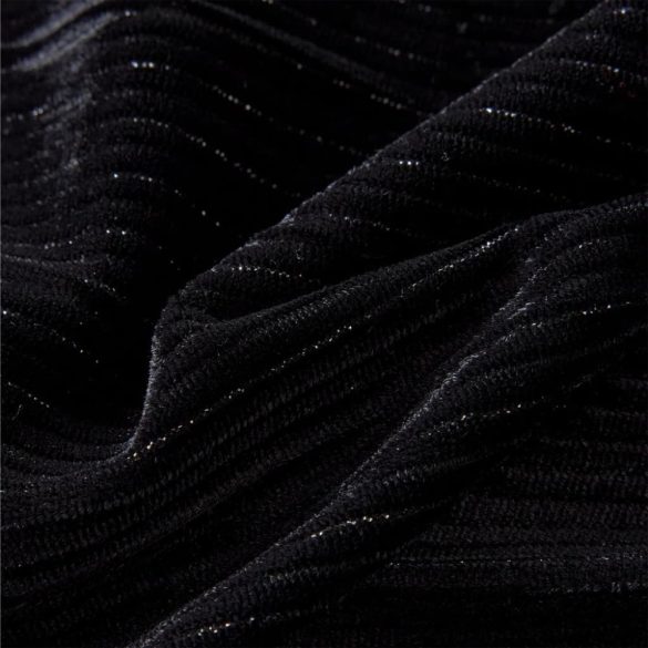 Fekete gyerekszoknya leopárdmintás derékpánttal 116