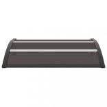 fekete polikarbonát ajtóelőtető 120 x 75 cm