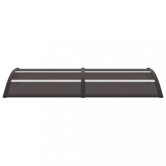 fekete polikarbonát ajtóelőtető 200 x 75 cm