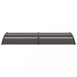 fekete polikarbonát ajtóelőtető 240 x 75 cm