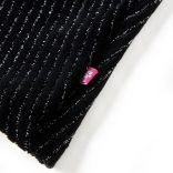 Fekete gyerekszoknya leopárdmintás derékpánttal 128