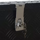 fekete alumíniumdoboz 485 x 140 x 200 mm