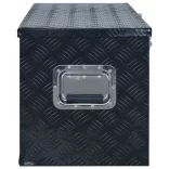 fekete alumíniumdoboz 1085 x 370 x 400 mm