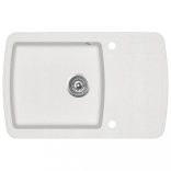 fehér, egymedencés gránit mosogatótálca