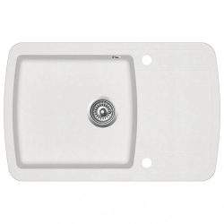 fehér, egymedencés gránit mosogatótálca