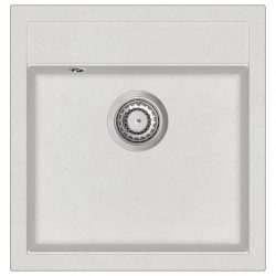 fehér, egymedencés gránit mosogatótálca