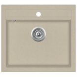 bézsszínű, egymedencés gránit mosogatótálca