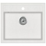 fehér, egymedencés gránit mosogatótálca