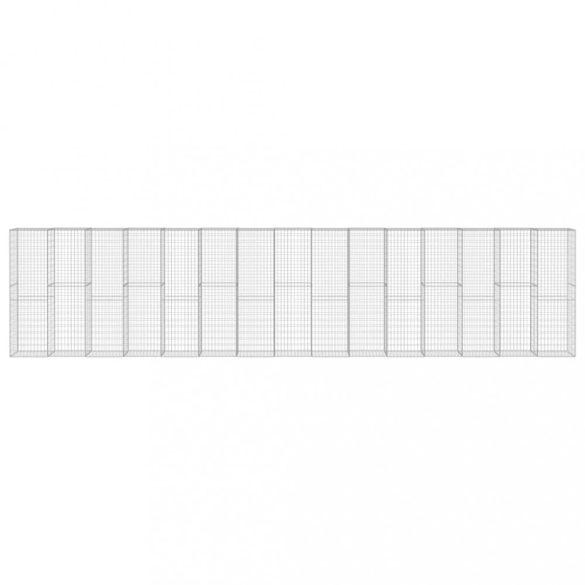 horganyzott acél gabion fal borítással 900 x 50 x 200 cm