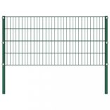 zöld vas kerítéspanel oszlopokkal 176,5 x 80 cm