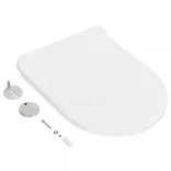 fehér gyorsan szerelhető WC-ülőke lassan csukódó fedéllel