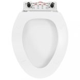 fehér gyorsan szerelhető WC-ülőke lassan csukódó fedéllel