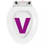 fehér gyorsan szerelhető WC-ülőke lassan csukódó fedéllel