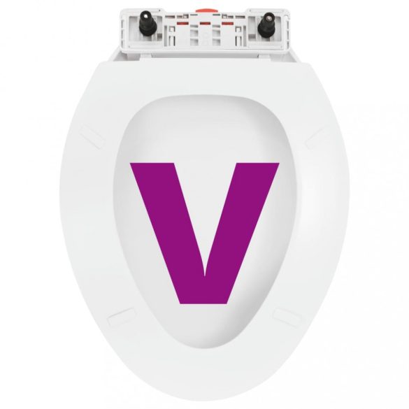 fehér gyorsan szerelhető WC-ülőke lassan csukódó fedéllel