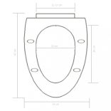 fehér gyorsan szerelhető WC-ülőke lassan csukódó fedéllel