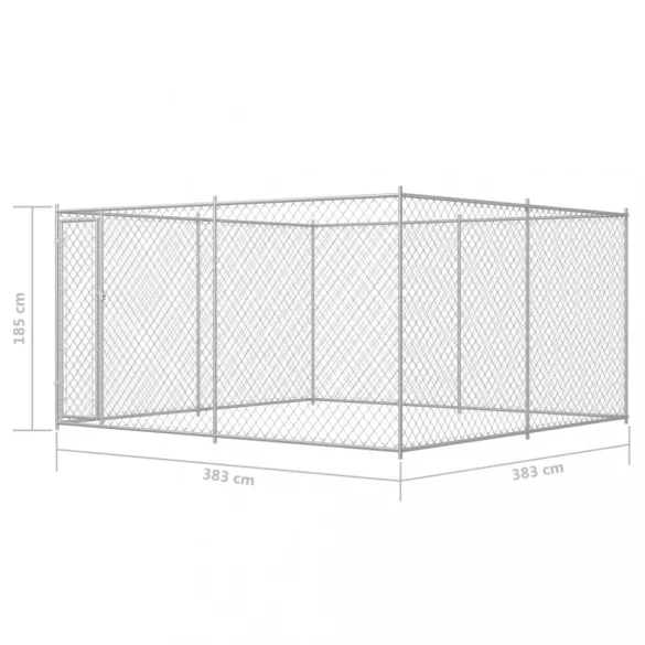 kültéri kutyakennel 383 x 383 x 185 cm