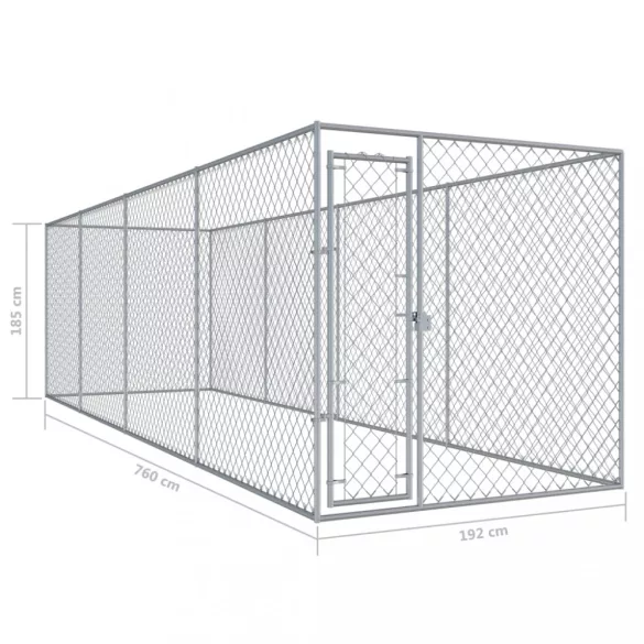 kültéri kutyakennel 760 x 192 x 185 cm