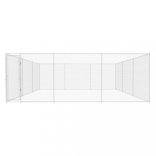 kültéri horganyzott acél kutyakennel 570x570x185 cm