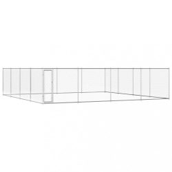 kültéri horganyzott acél kutyakennel 760 x 760 x 185 cm