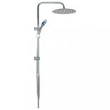 rozsdamentes acél dupla fejű zuhanyszett kézi zuhannyal