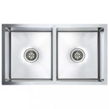 kézzel készített rozsdamentes acél konyhai mosogató