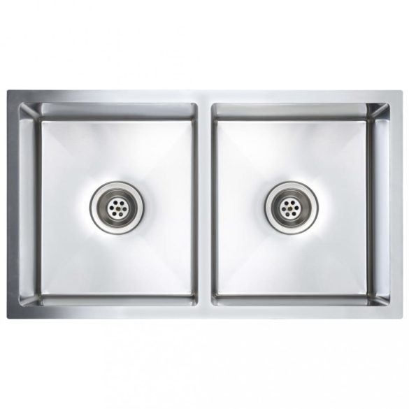 kézzel készített rozsdamentes acél konyhai mosogató