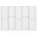 horganyzott acél gabion fal fedéllel 300 x 50 x 200 cm