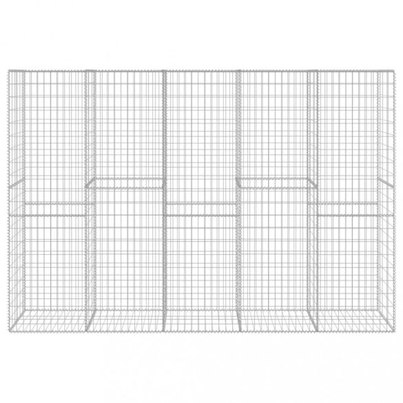 horganyzott acél gabion fal fedéllel 300 x 50 x 200 cm